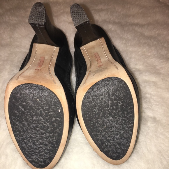 NWOT True Religion Blk Leather Platform Pump Sz6M - Picture 7 of 8